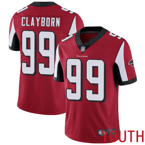 Atlanta Falcons Limited Red Youth Adrian Clayborn Home Jersey NFL Football #99 Vapor Untouchable